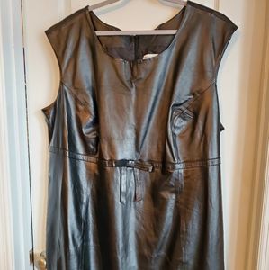 Jessica London Black Leather Dress